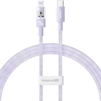 Кабель Baseus Gem Fast-Charging Data Cable USB Type-C to Lightning 20W 1m Nebula Purple (P10373001511-00)