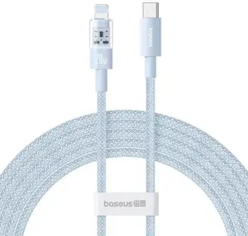 Кабель Baseus Gem Fast-Charging Data Cable USB Type-C to Lightning 20W 2m Galaxy Blue (P10373001311-01)