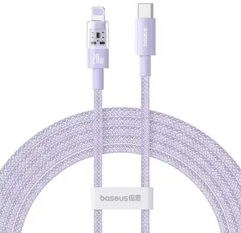 Кабель Baseus Gem Fast-Charging Data Cable USB Type-C to Lightning 20W 2m Nebula Purple (P10373001511-01)