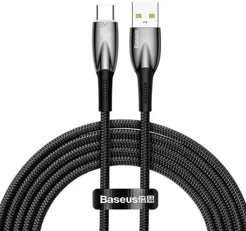 Кабель Baseus Glimmer Series USB Cable to USB-C Fast Charging 100W 2m Black (CADH000501)