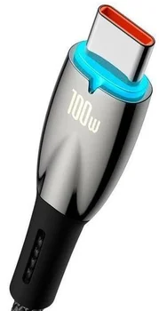 Кабель Baseus Glimmer Series USB Cable to USB-C Fast Charging 100W 2m Black (CADH000501)
