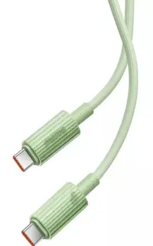 Кабель Baseus Habitat Series Fast Charging Cable USB Type-C to USB Type-C 100W 1m Natural Green (P10360202631-00)