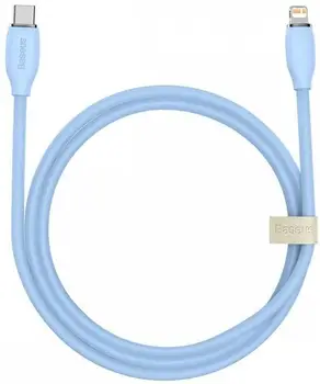 Кабель Baseus Jelly Liquid Silica Gel Fast Charging Data Cable USB Type-C to Lightning 20W 2m Blue (CAGD020103)