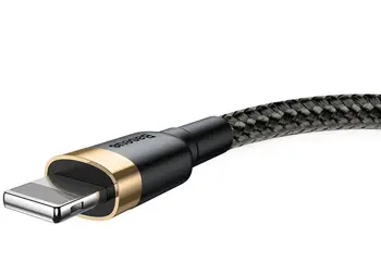 Кабель Baseus Kevlar Lightning Cable 1m Gold (CALKLF-BV1)