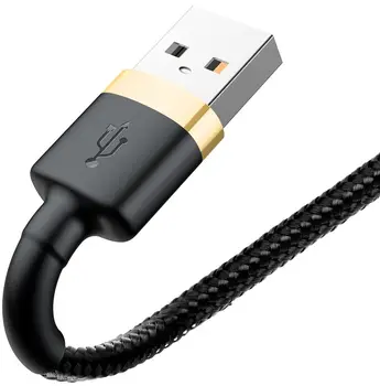 Кабель Baseus Kevlar Lightning Cable 1m Gold (CALKLF-BV1)