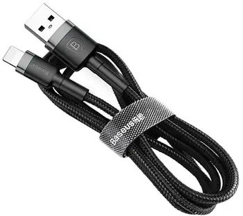 Кабель Baseus Kevlar Lightning Cable 2m Black (CALKLF-CG1)