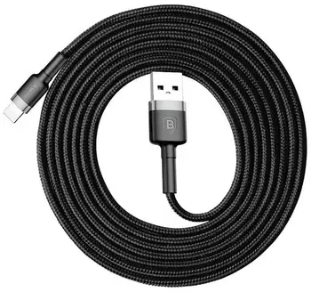 Кабель Baseus Kevlar Lightning Cable 2m Black (CALKLF-CG1)