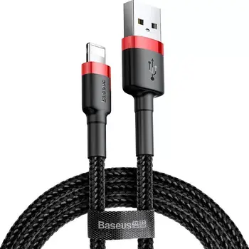 Кабель Baseus Kevlar Lightning Cable 2m Red (CALKLF-C19)