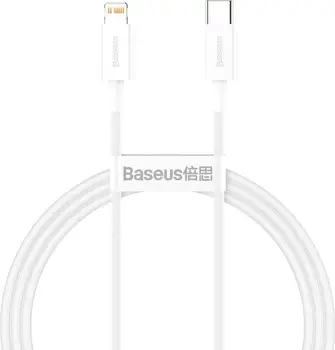 Кабель Baseus Lightning to USB Type-C Superior Series PD 1m White (CATLYS-A02)