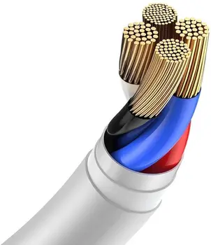 Кабель Baseus Simple Wisdom Data Cable Kit Lightning USB 1.5m White (TZCALZJ-02)