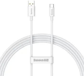 Кабель Baseus Superior Series Fast Charging Data Cable USB to Type-C 100W 1.5m White (P10320102214-02)