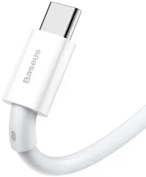 Кабель Baseus Superior Series Fast Charging Data Cable USB to Type-C 1m White (CATYS-02)