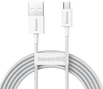 Кабель Baseus Superior Series USB to Micro USB 2m White (CAMYS-A02)