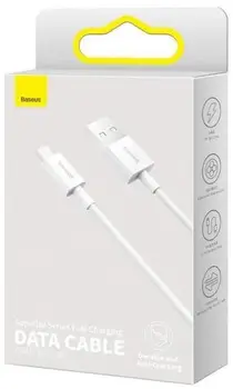 Кабель Baseus Superior Series USB to Micro USB 2m White (CAMYS-A02)