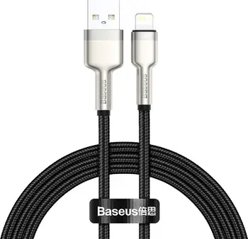 Кабель Baseus USB-A - Lightning Cafule Series Metal Data Cable 1m Black (CALJK-A01)