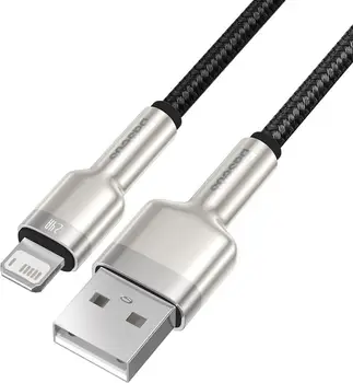 Кабель Baseus USB-A - Lightning Cafule Series Metal Data Cable 1m Black (CALJK-A01)