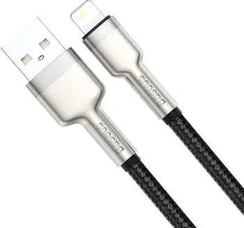 Кабель Baseus USB-A - Lightning Cafule Series Metal Data Cable 1m Black (CALJK-A01)