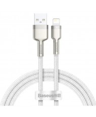 Кабель Baseus USB-A - Lightning Cafule Series Metal Data Cable 1m White (CALJK-A02)