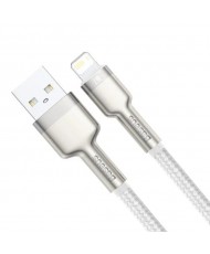 Кабель Baseus USB-A - Lightning Cafule Series Metal Data Cable 1m White (CALJK-A02)