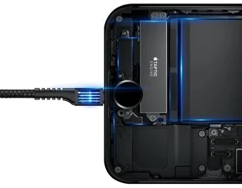 Кабель Baseus USB Cable to Lightning Fish Eye Spring 1m Black (CALSR-01)