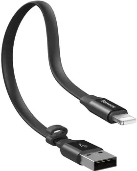 Кабель Baseus USB Cable to Lightning Nimble 0.23m Black (CALMBJ-B01)