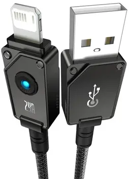 Кабель Baseus Unbreakable Series USB to Lightning 12W 2.4A 2m Black (P10355802111-01)