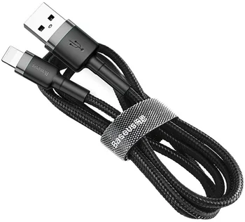 Кабель Baseus cafule Cable USB For iP 2A 3m Gray+Black (CALKLF-RG1)