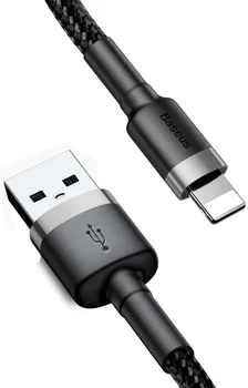 Кабель Baseus cafule Cable USB For iP 2A 3m Gray+Black (CALKLF-RG1)