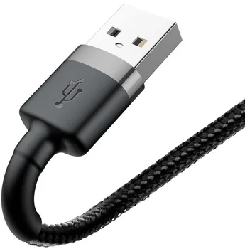 Кабель Baseus cafule Cable USB For iP 2A 3m Gray+Black (CALKLF-RG1)