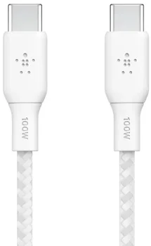 Кабель Belkin Boost Up Charge USB-C to USB-C 2m White (CAB014BT2MWH)