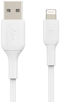 Кабель Belkin USB-A Lightning PVC 2m white (CAA001BT2MWH)