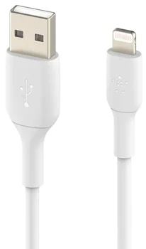 Кабель Belkin USB-A Lightning PVC 2m white (CAA001BT2MWH)