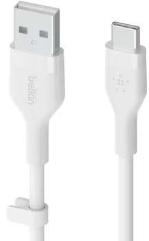 Кабель Belkin USB-A to USB-C Silicone 2m white (CAB008BT2MWH)