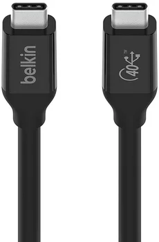 Кабель Belkin USB-C to USB-C 40Gbps 100W 0.8m Black (INZ001BT0.8MBK)