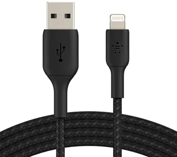 Кабель Belkin USB 2.0 AM to Lightning 1m black (CAA002BT1MBK)