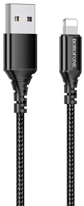 Кабель Borofone BX54 Ultra USB to Lightning 1m Black (BX54LB)