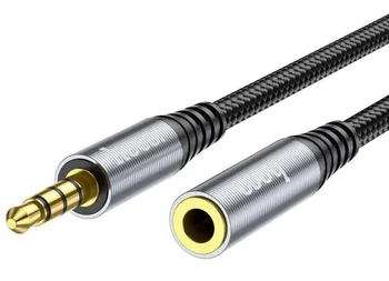 Кабель Hoco UPA20 3.5mm to 3.5mm 1m Metal Gray