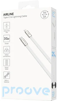 Кабель Proove AirLine Type-C to Lightning 30W (1m) White (CCAI30002102)