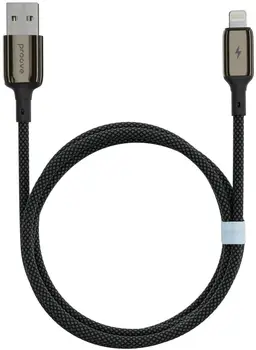 Кабель Proove Dense Metal Lightning 2.4A (1m) Black (CCDM20001101)