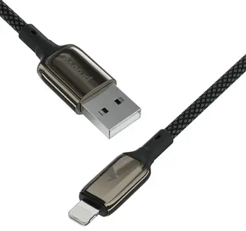 Кабель Proove Dense Metal Lightning 2.4A (1m) Black (CCDM20001101)