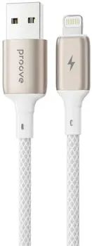 Кабель Proove Dense Metal Lightning 2.4A (1m) White (CCDM20001102)