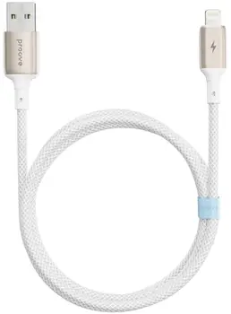 Кабель Proove Dense Metal Lightning 2.4A (1m) White (CCDM20001102)