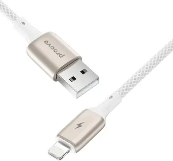 Кабель Proove Dense Metal Lightning 2.4A (1m) White (CCDM20001102)