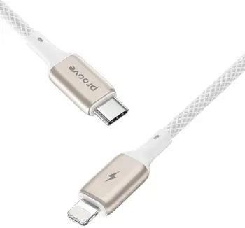 Кабель Proove Dense Metal Type-C to Lightning 27W (1m) White (CCDM27002102)
