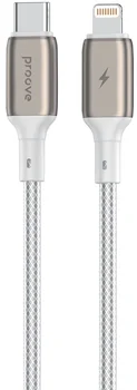 Кабель Proove Dense Metal Type-C to Lightning 27W (2m) White (CCDM27002122)