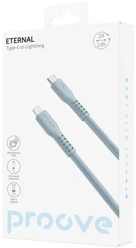 Кабель Proove Eternal Type-C to Lightning 27W (1m) Light Blue (CCET27002108)