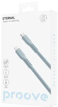 Кабель Proove Eternal Type-C to Lightning 27W (2m) Light Blue (CCET27002128)