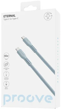 Кабель Proove Eternal Type-C to Type-C 60W (2m) Light Blue (CCET60002228)