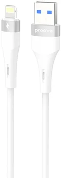 Кабель Proove Light Silicone Plus USB to Lightning 2.4A (1m) White (CCLS12001102)