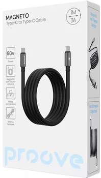 Кабель Proove Magneto Type-C to Type-C 60W (1m) Black (CCMA60002201)